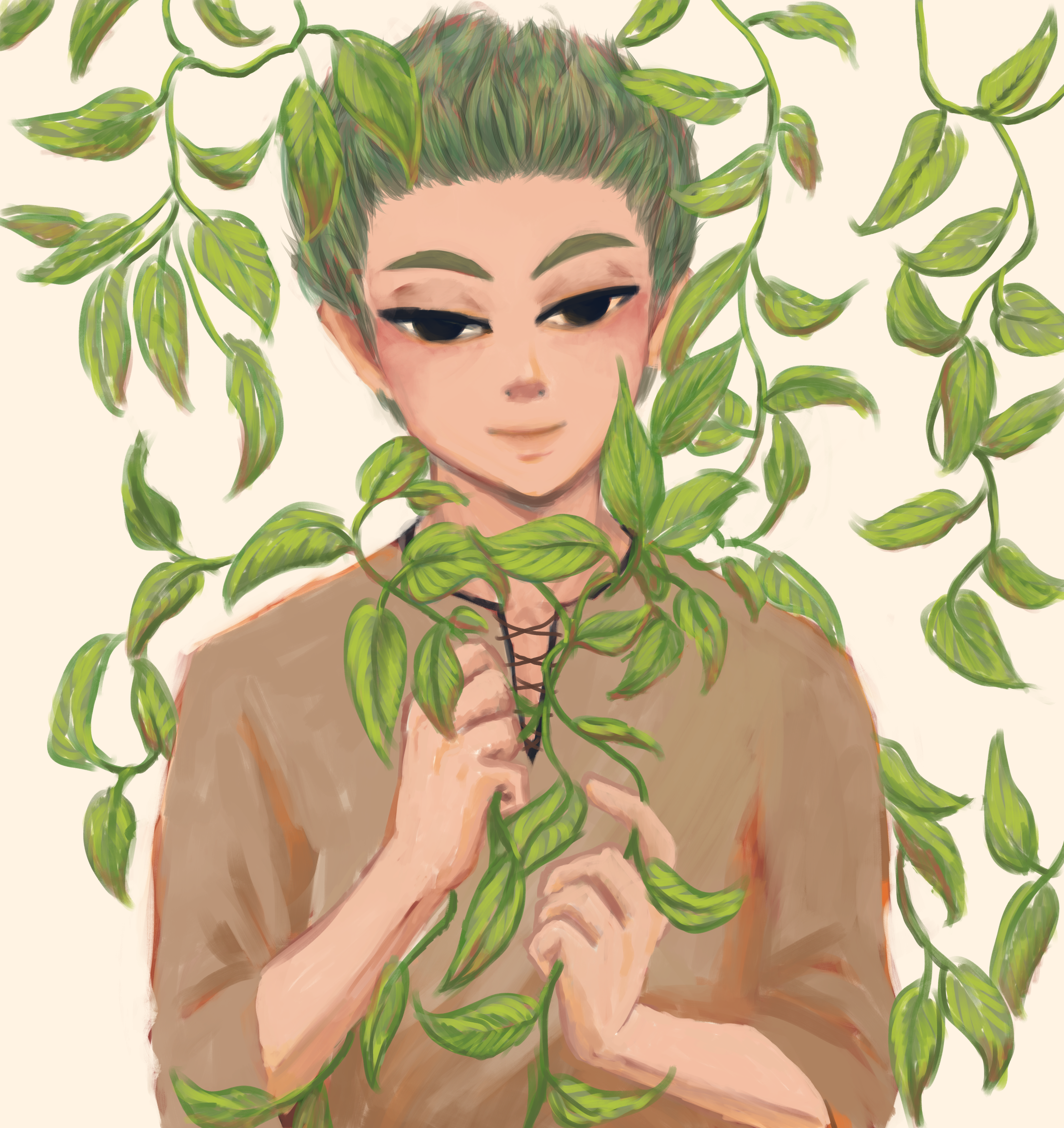 Kou with vines - digital art